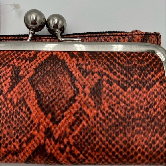 Mundi Orange and Black Animal Print Wallet - Picture 4 of 10